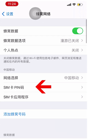 零陵苹果14维修网分享如何给iPhone14的SIM卡设置密码 