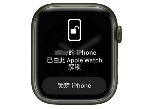 零陵苹果手机维修分享用 AppleWatch 解锁配备面容 ID 的 iPhone方法 