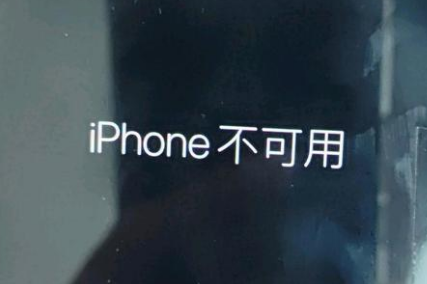 零陵苹果服务网点分享锁屏界面显示“iPhone 不可用”如何解决 